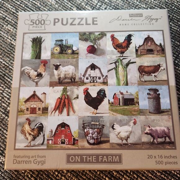 On The Farm 500 pc Jigsaw Puzzle - Picture 1 of 5